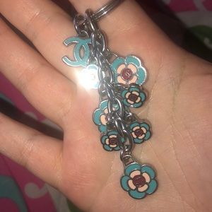 Blue Flower Keychain